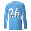 Original Fußballtrikot Manchester City Riyad Mahrez 26 Heimtrikot 2021-22 Langarm Für Herren